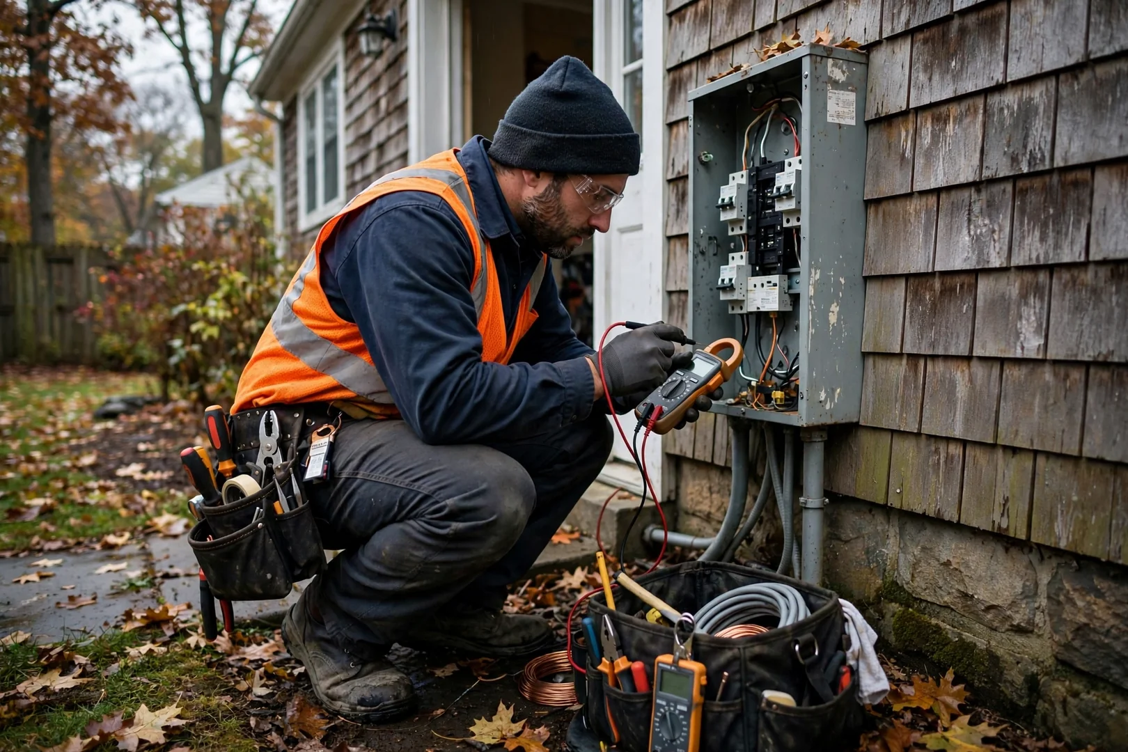 Coram Electrician Elite technician testing system performance